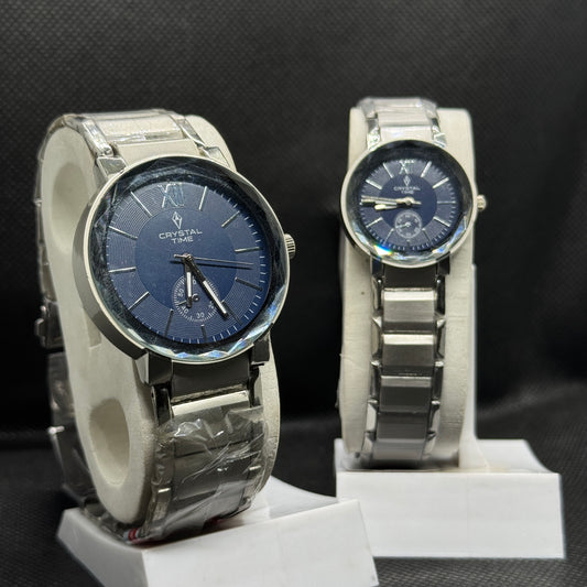 Crystal Time Couple Watches