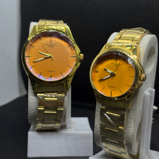 Crystal Time Couple Watches